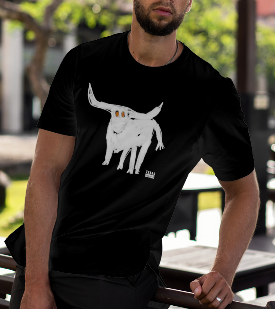 Texas Longhorns For All The Horns Bold White Longhorn T-Shirt