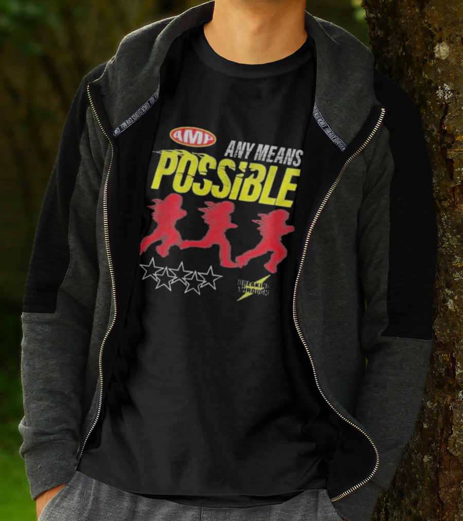 AMP Any Means Possible Breaking Through Stars T-Shirt