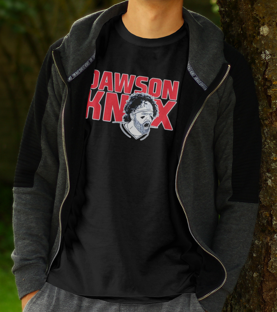 Dawson Knox Roaring Athlete Portrait Headband T-Shirt