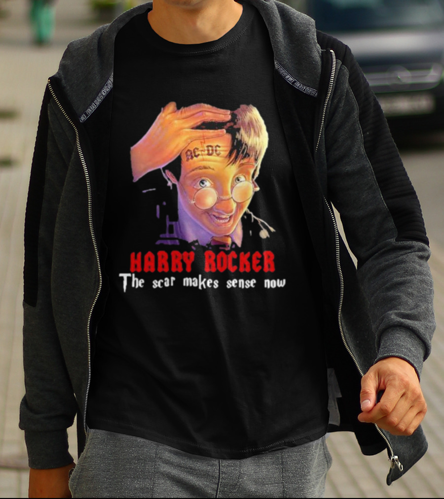 HARRY ROCKER AC-DC The Scar Makes Sense Now T-Shirt