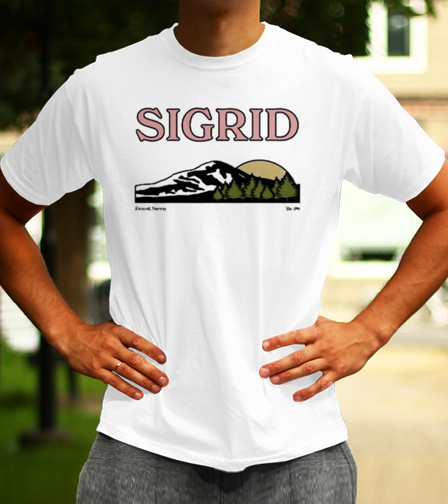 Sigrid Arendal Norway Mountain Sunset 1996 T-Shirt