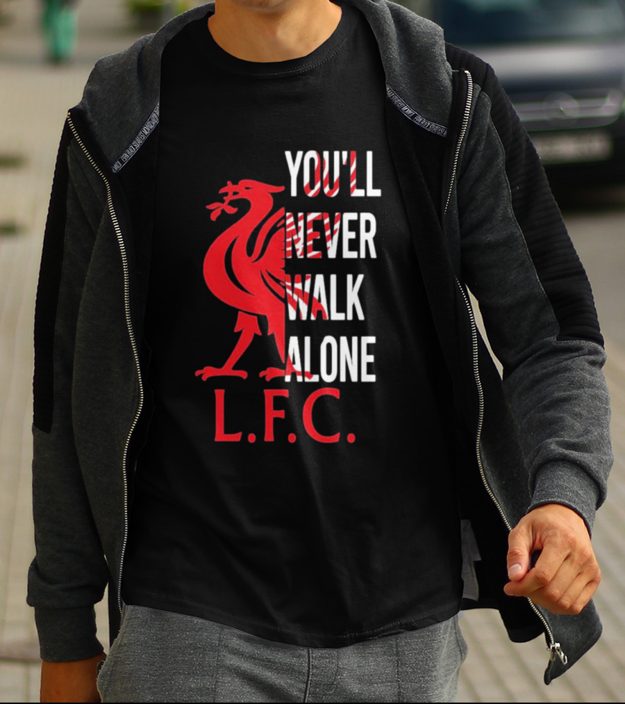 LFC You'll Never Walk Alone Liverpool Football Club Crest T-Shirt