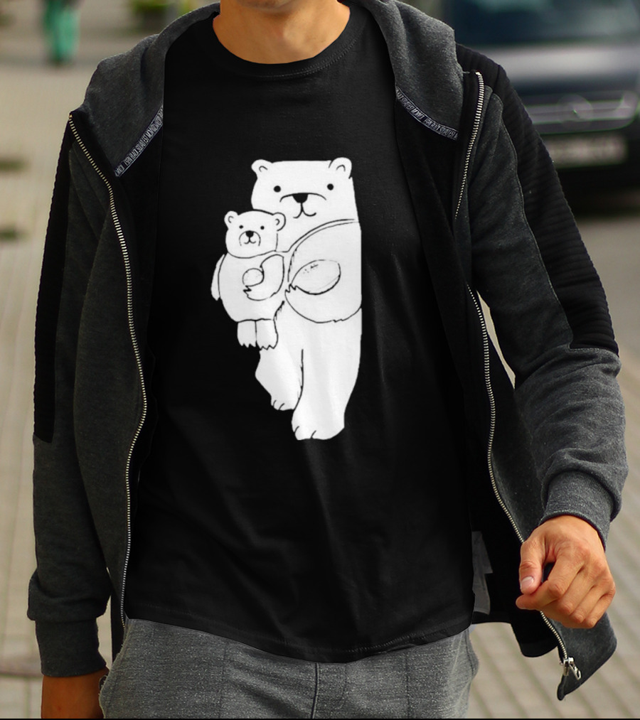 Nathan W Pyle Illinois Bear And Cub Duo T-Shirt