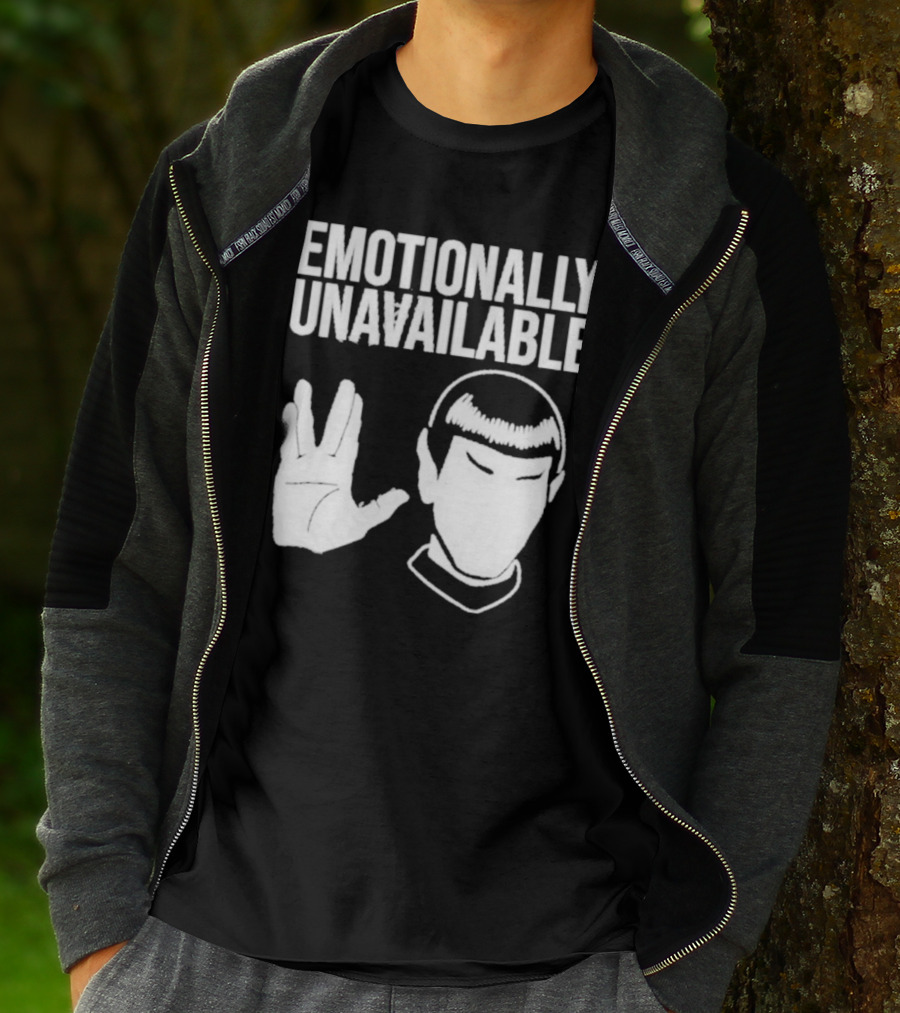 Emotionally Unavailable Star Trek Vulcan Gesture T-Shirt