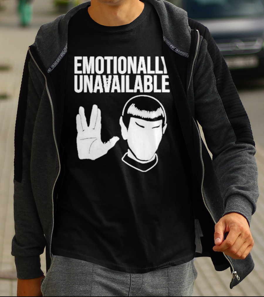 Emotionally Unavailable Star Trek Vulcan Gesture T-Shirt