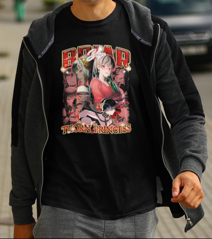 Briar Yor Thorn Princess Anime Characters Collage T-Shirt