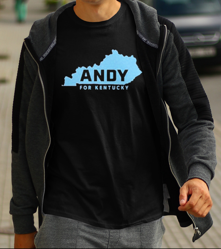 Andy For Kentucky Blue Map Campaign T-Shirt