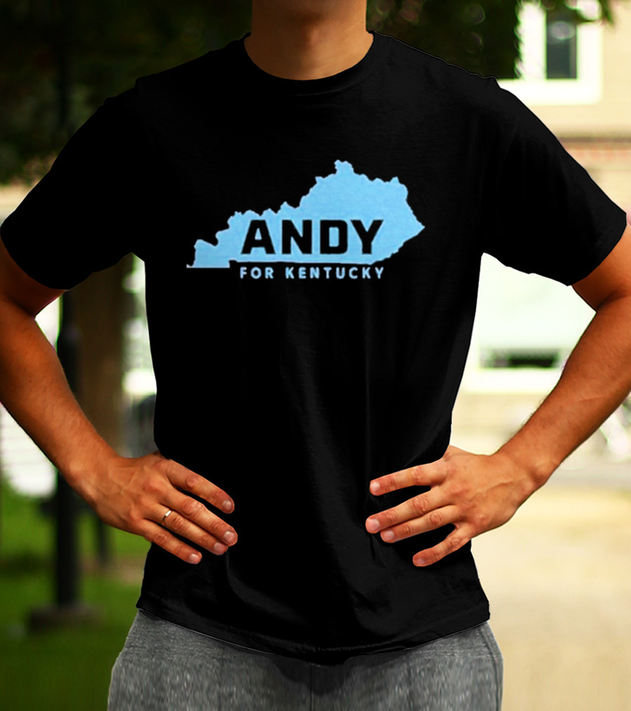 Andy For Kentucky Blue Map Campaign T-Shirt