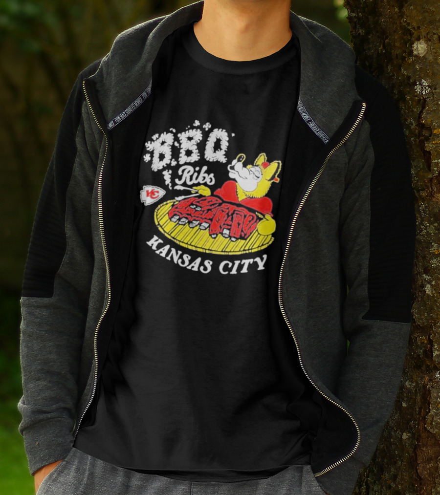 BBQ Ribs Kansas City Chiefs BBQ Dog Kansas City T-Shirt