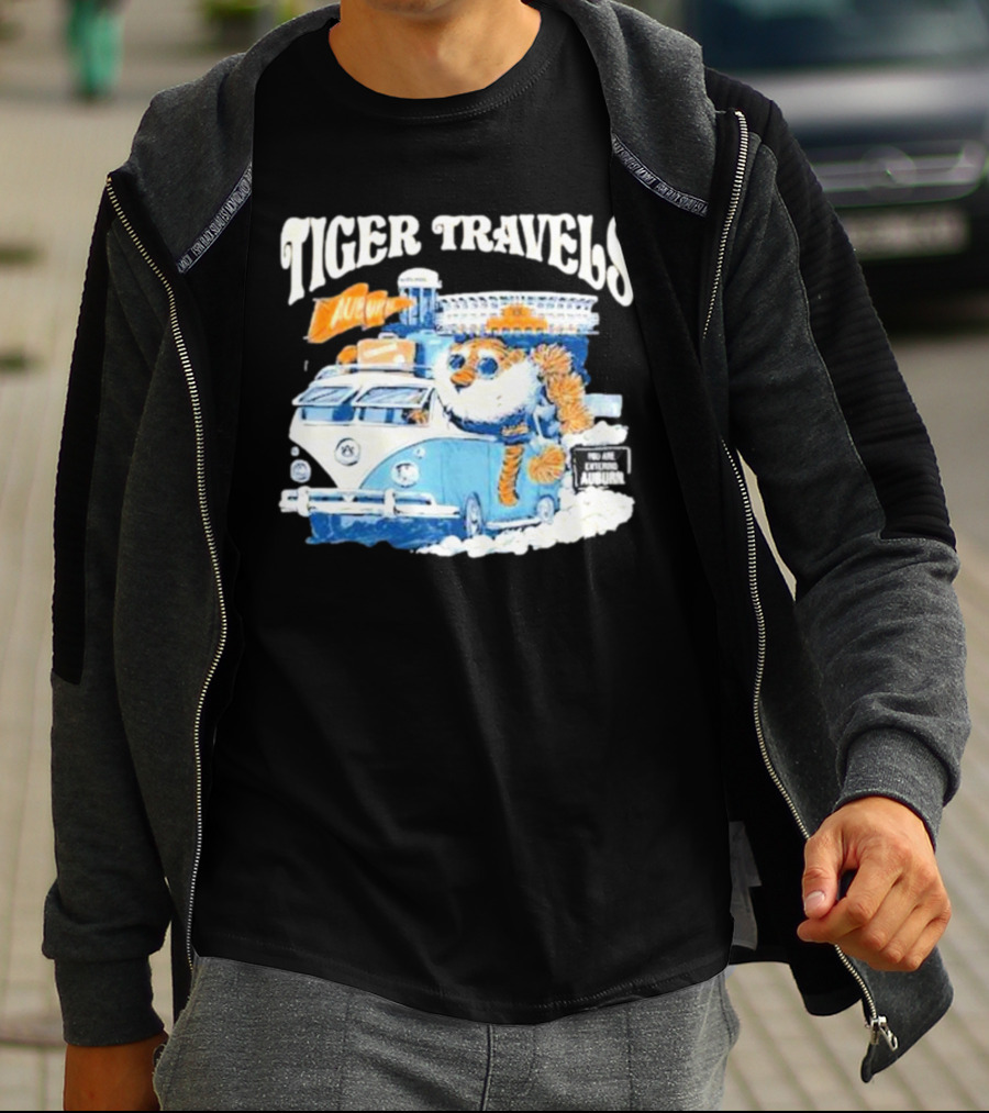 Tiger Travels Auburn Stadium Adventure T-Shirt