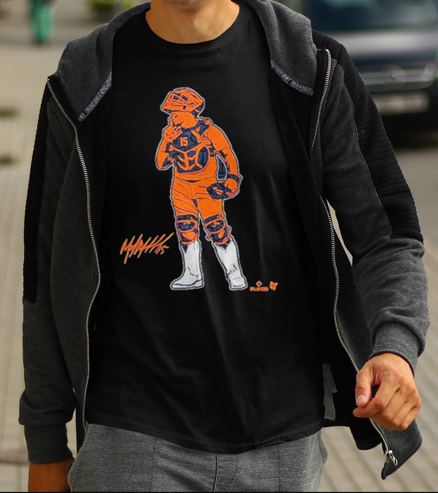 Martin Maldonado Catcher 15 Splashes Art Silver Boot Winner T-Shirt