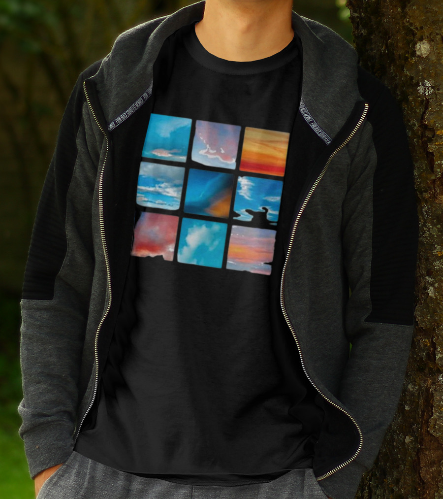 Sunsets And Skies Colorful Sky Panels T-Shirt