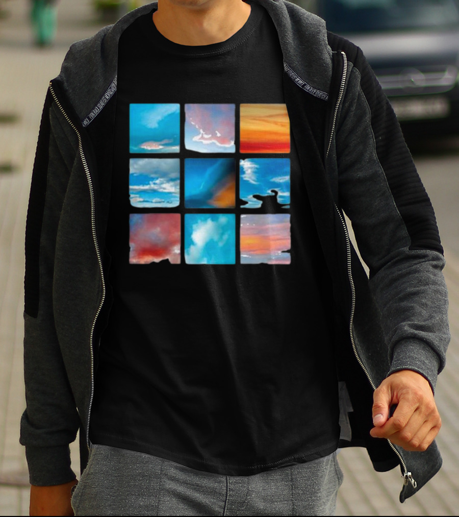 Sunsets And Skies Colorful Sky Panels T-Shirt