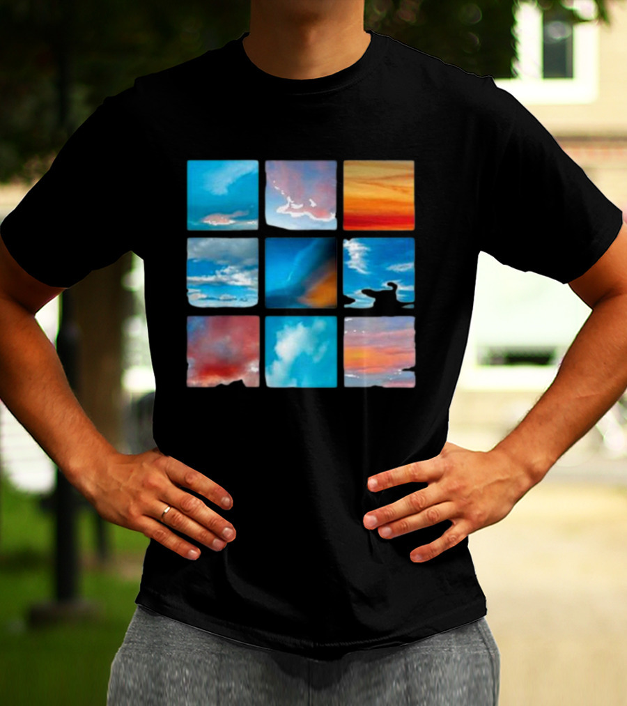 Sunsets And Skies Colorful Sky Panels T-Shirt