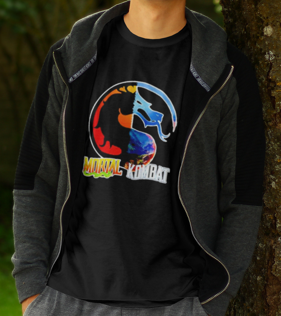 Mortal Kombat Dual-Color Dragon T-Shirt