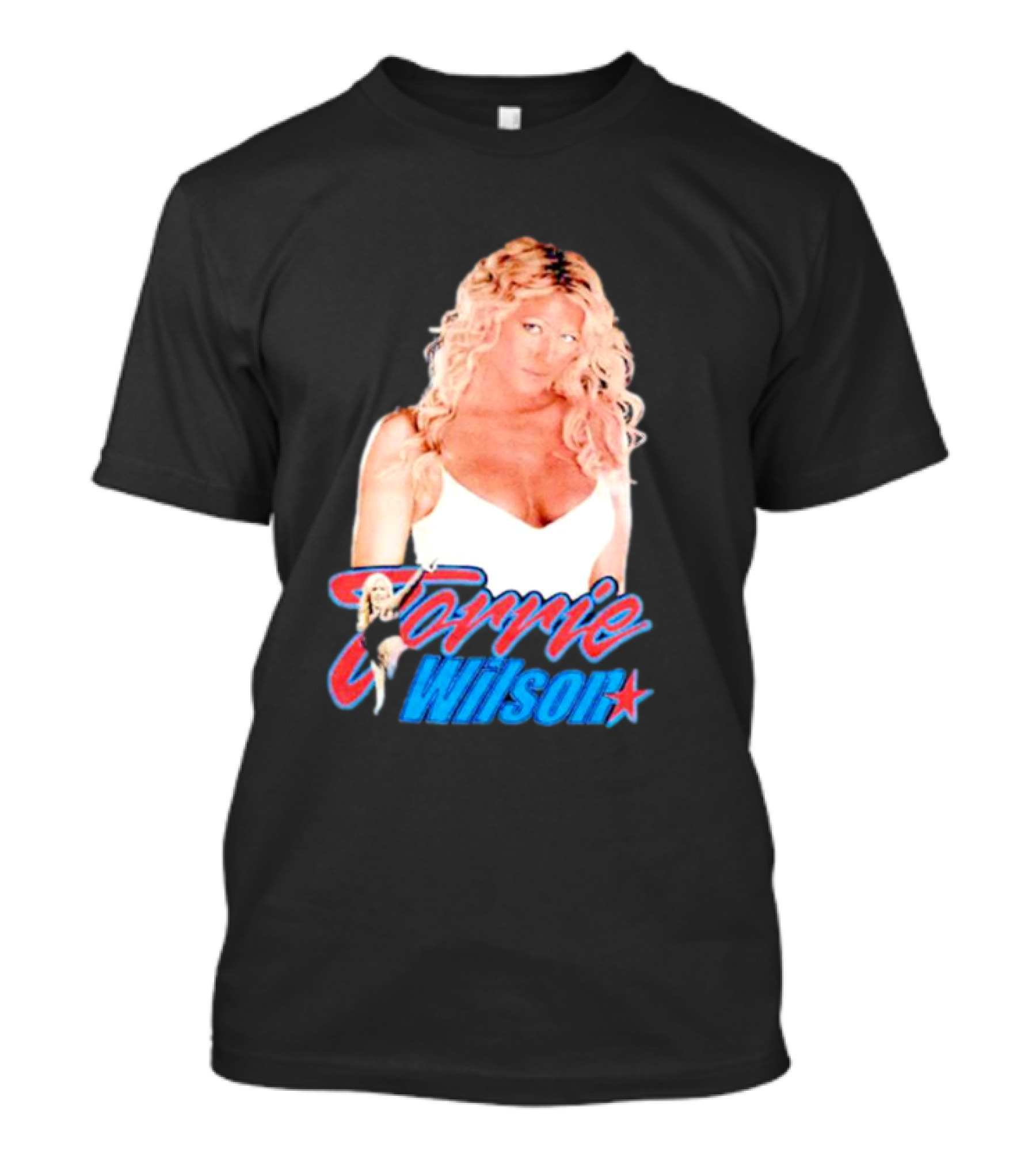 Torrie Wilson Star Text And Photo T-Shirt