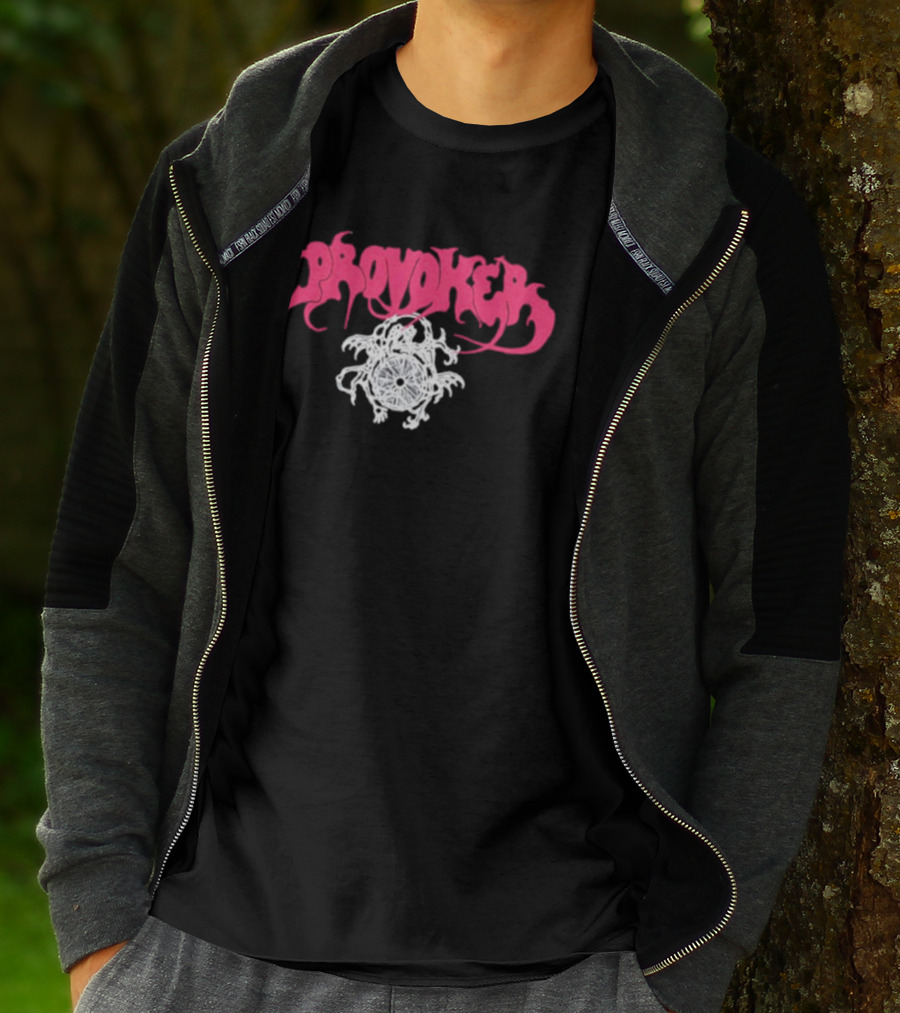 Provoker Demon Compass Wheel Emblem T-Shirt
