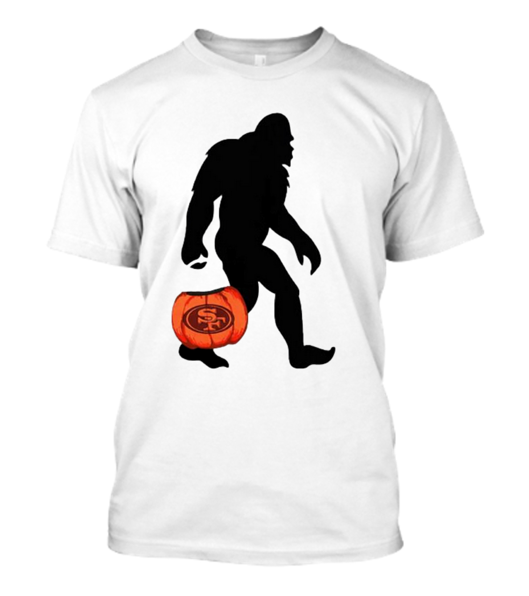 San Francisco 49ers Bigfoot Halloween Pumpkin T-Shirt