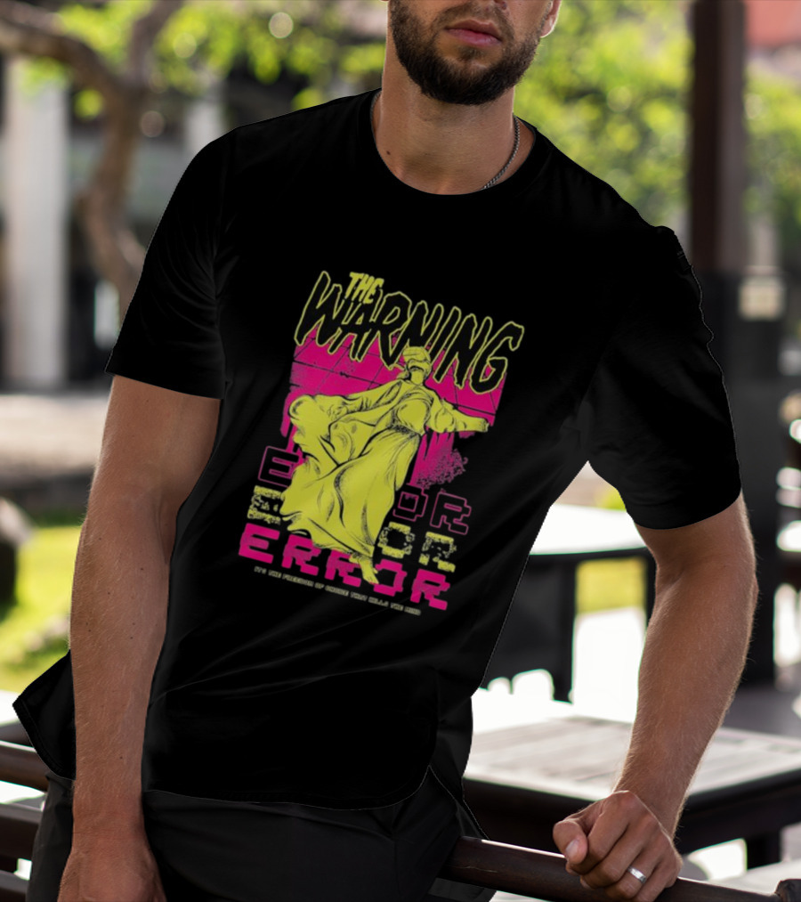 The Warning Error Freedom Of Choice Kills Mind Statue Neon Graffiti T-Shirt