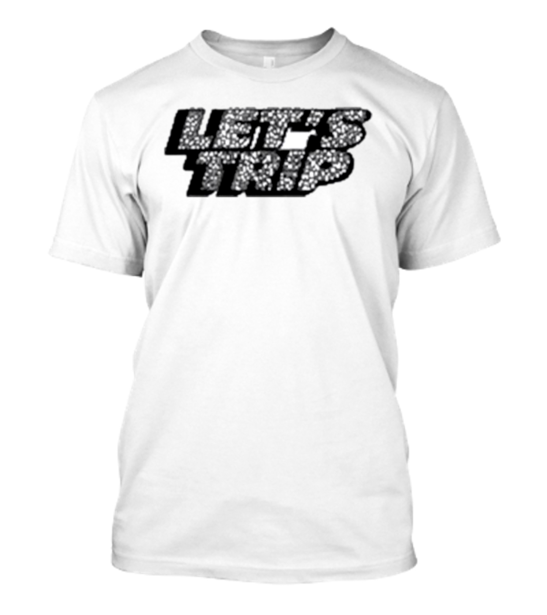 LET’S TRIP Floral Typography T-Shirt