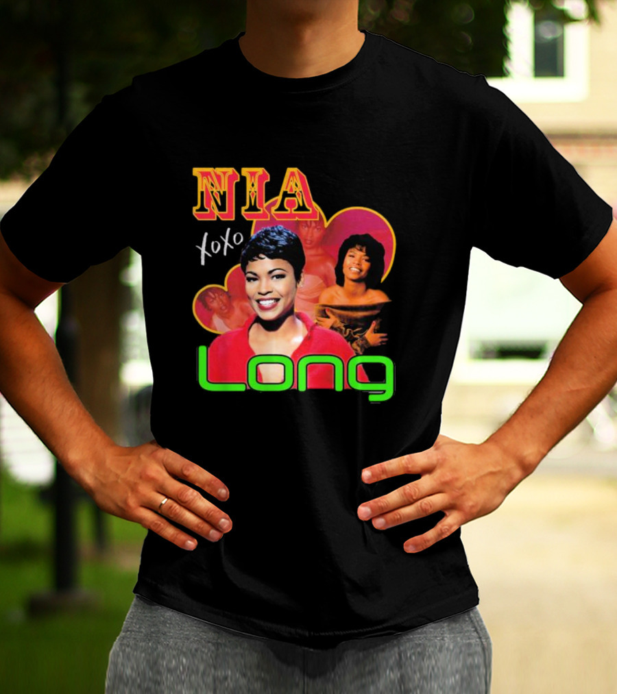 Nia Long Xoxo 90s Nostalgia Collage T-Shirt