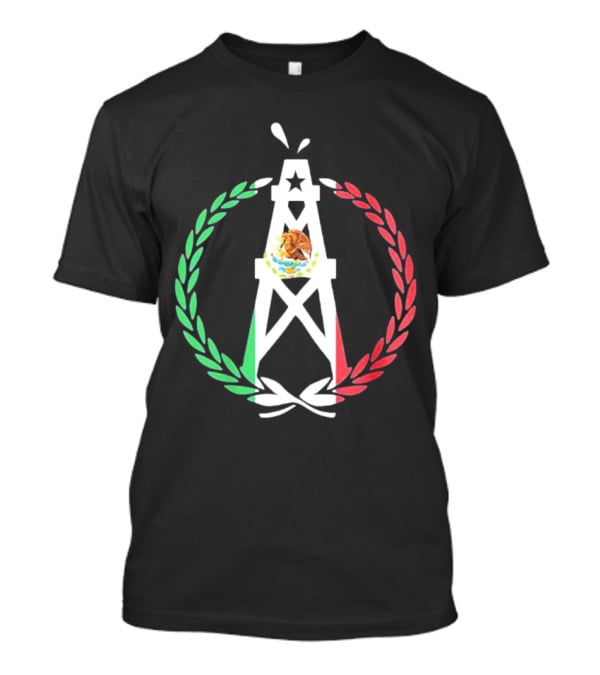 Paul Wall Mexico Flag Oil Rig Emblem T-Shirt