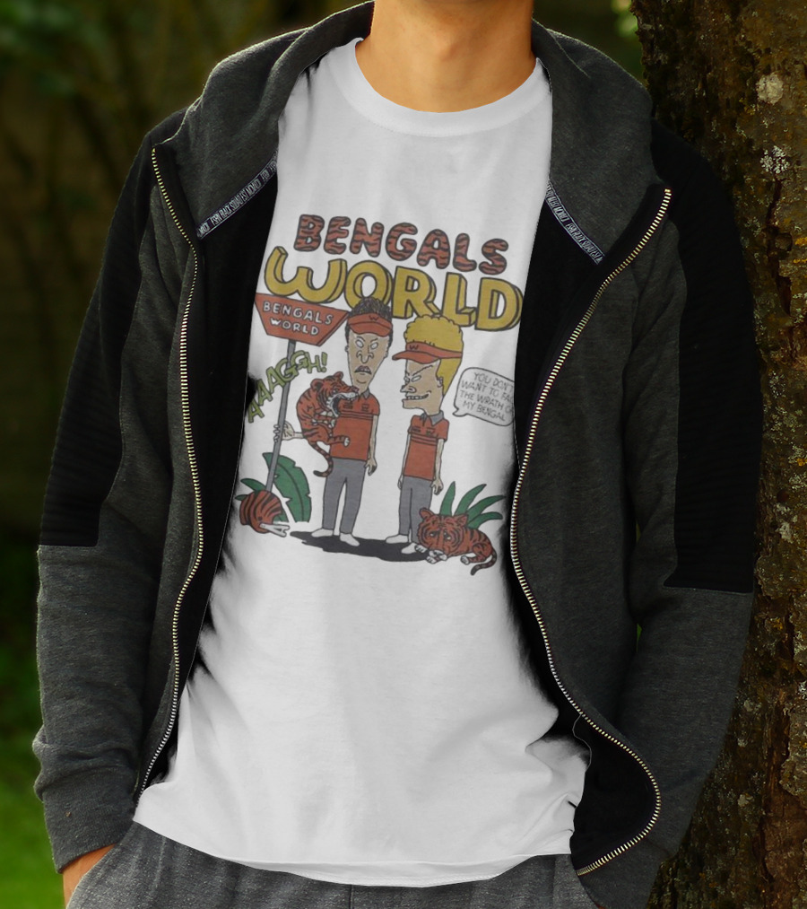 Beavis And Butthead Bengals World Aaagh You Don't Want To Face The Wrath Of My Bengal T-Shirt