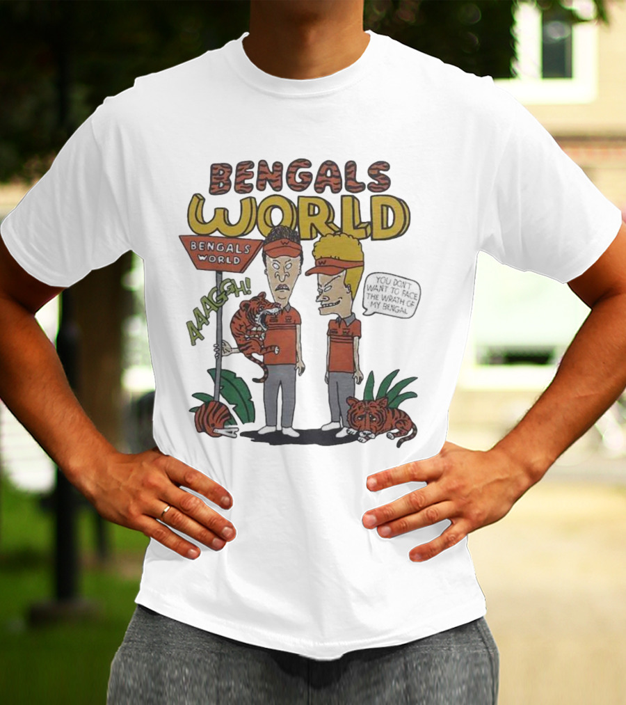 Beavis And Butthead Bengals World Aaagh You Don't Want To Face The Wrath Of My Bengal T-Shirt