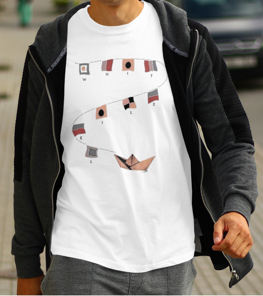 White Lies Nautical Flags 9 20 23 T-Shirt