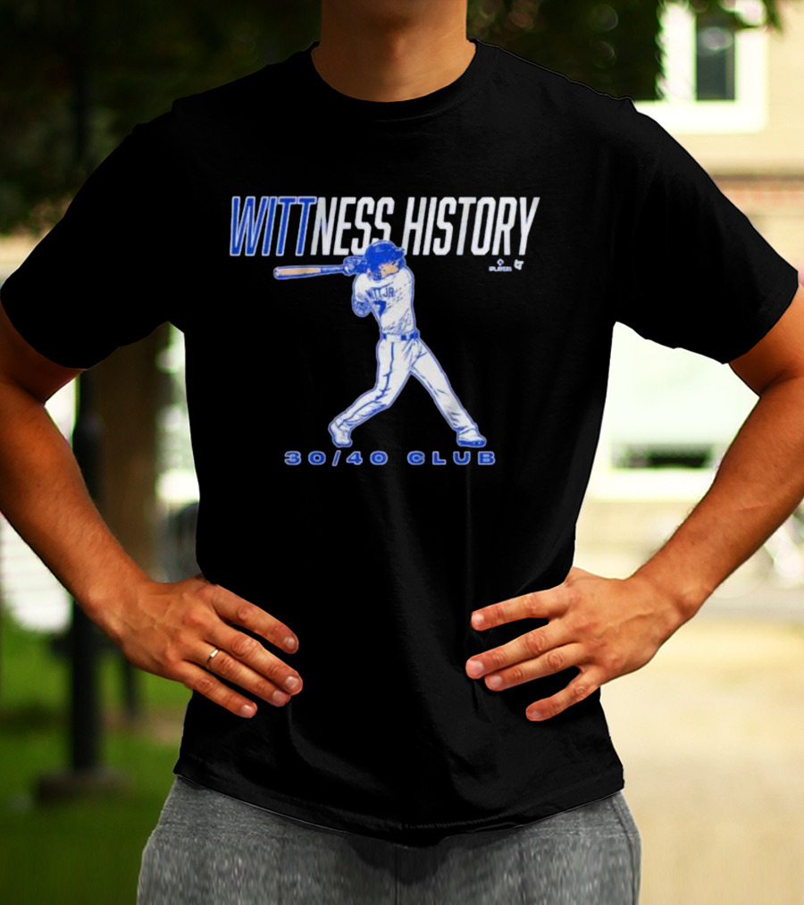 Wittness History Bobby Witt Jr 30/40 Club T-Shirt