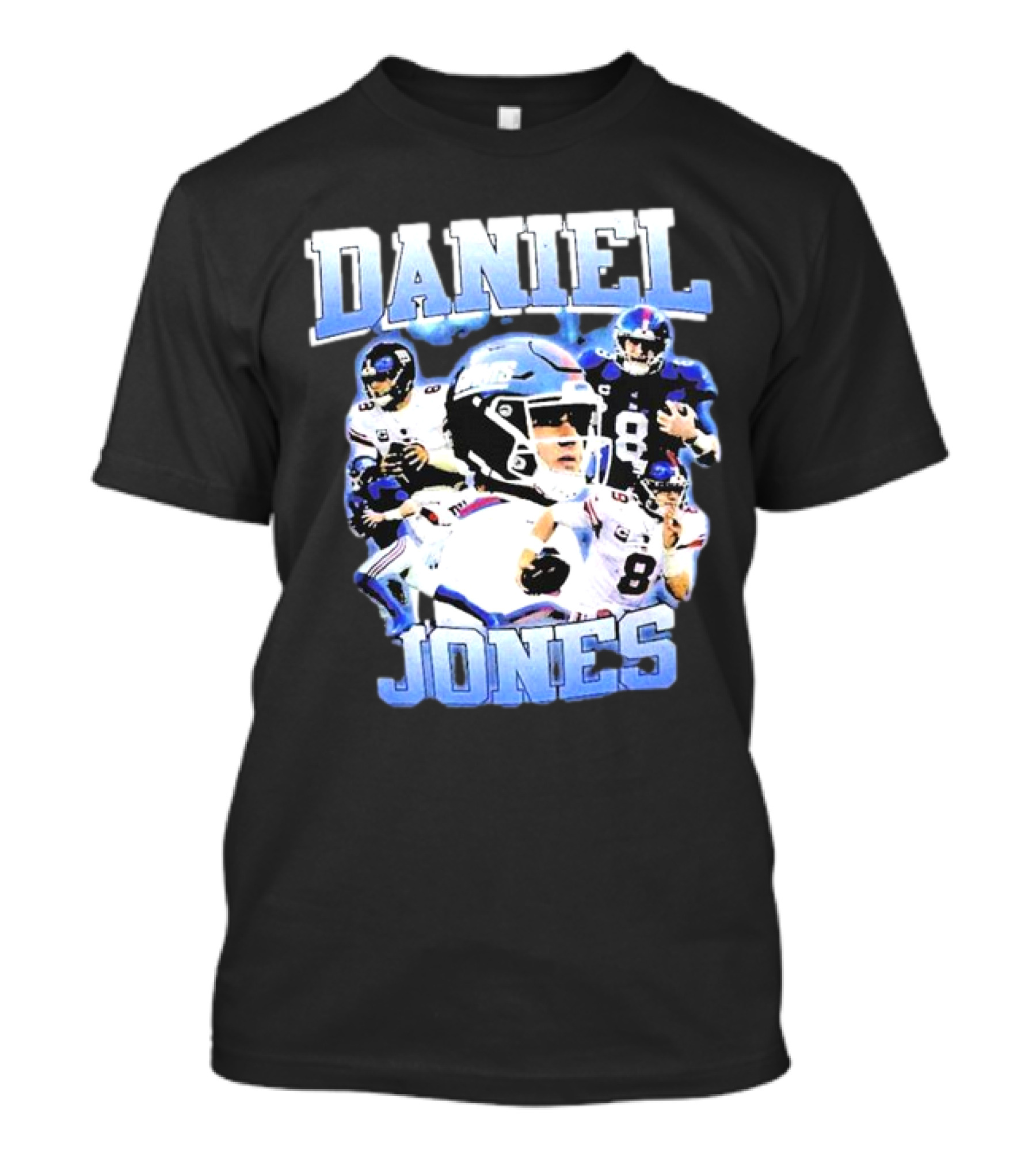 Daniel Jones Ny Giants Football Quarterback Montage T-Shirt