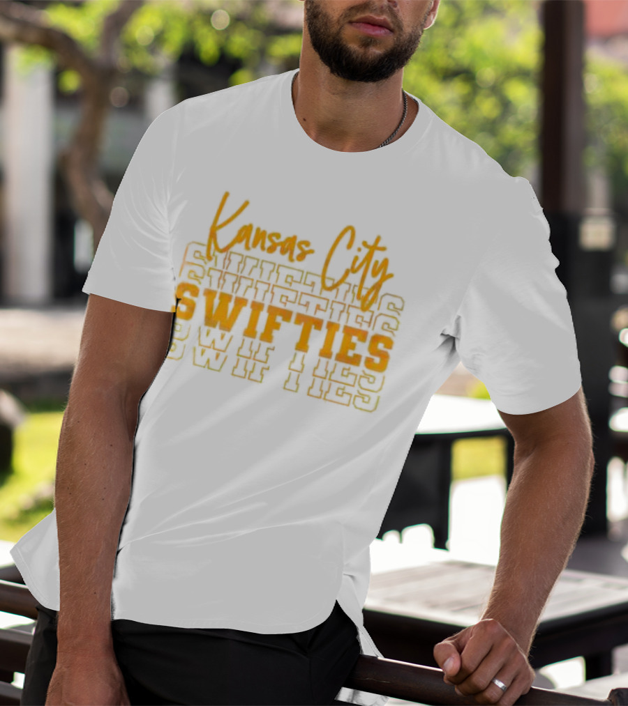 Kansas City Swifties Bold Layered Typography T-Shirt