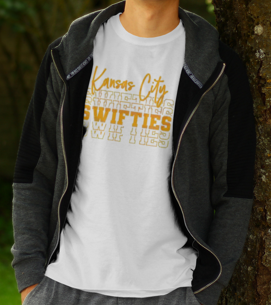 Kansas City Swifties Bold Layered Typography T-Shirt
