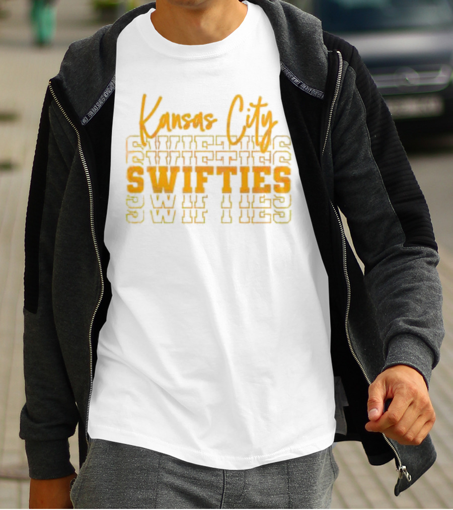Kansas City Swifties Bold Layered Typography T-Shirt