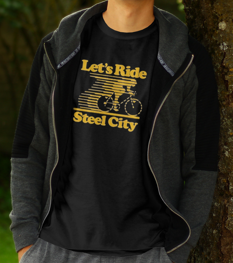 Let's Ride Steel City Cycling Adventure T-Shirt
