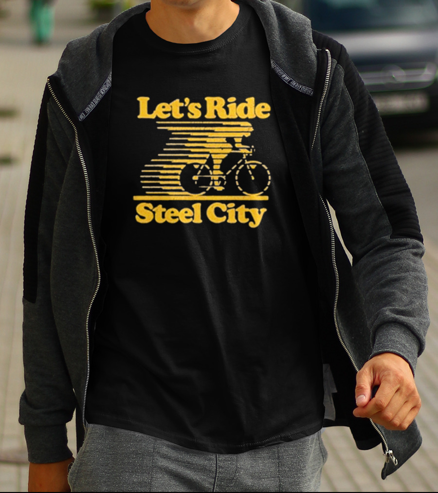 Let's Ride Steel City Cycling Adventure T-Shirt