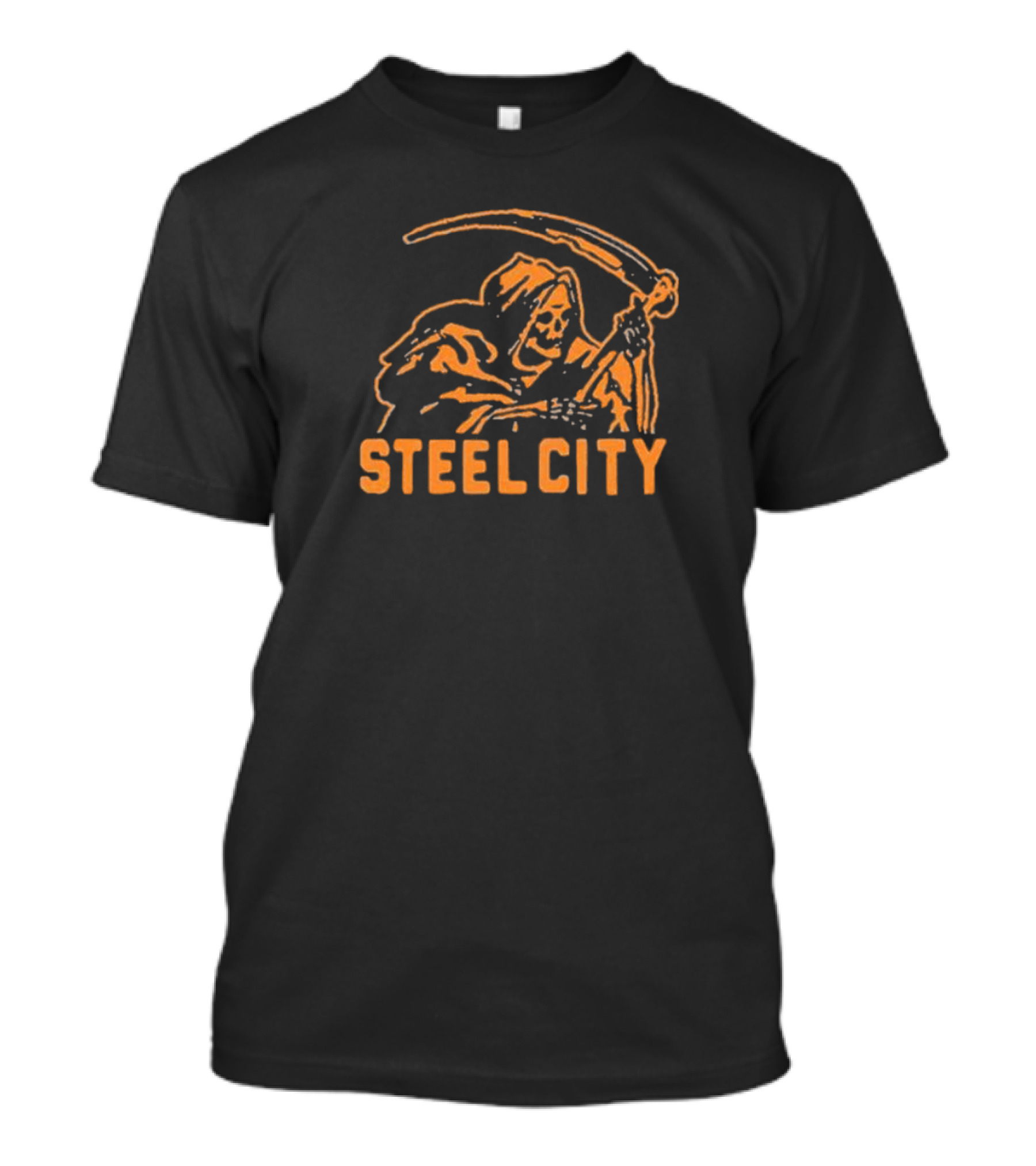 Steel City Reaper Icon Scythe Emblem T-Shirt