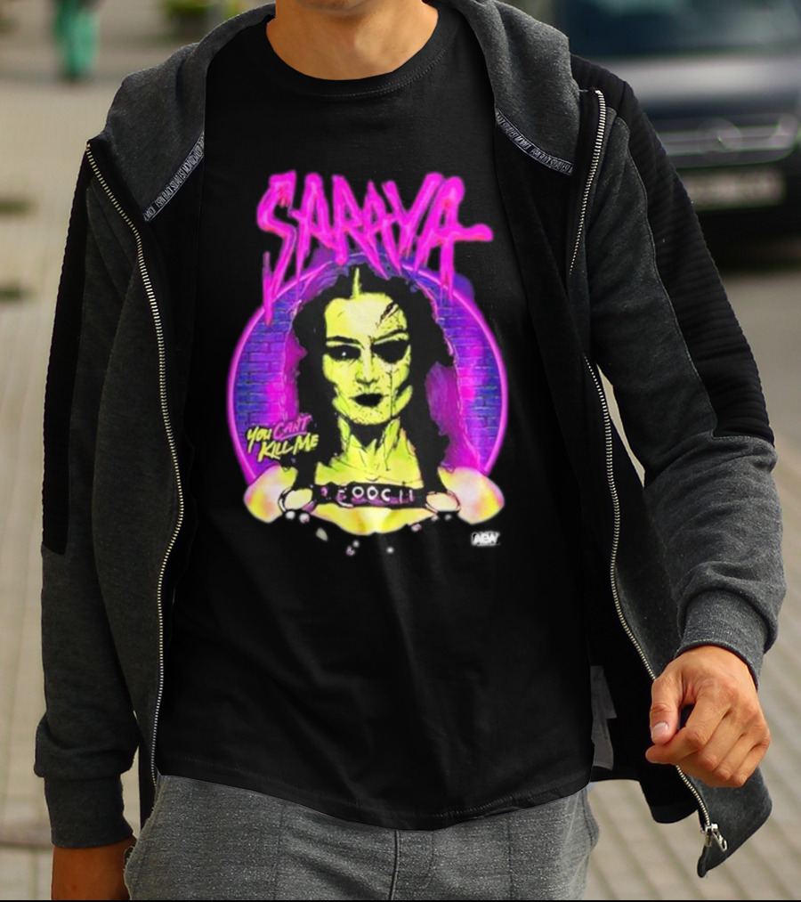 Saraya You Can't Kill Me Neon Halloween T-Shirt