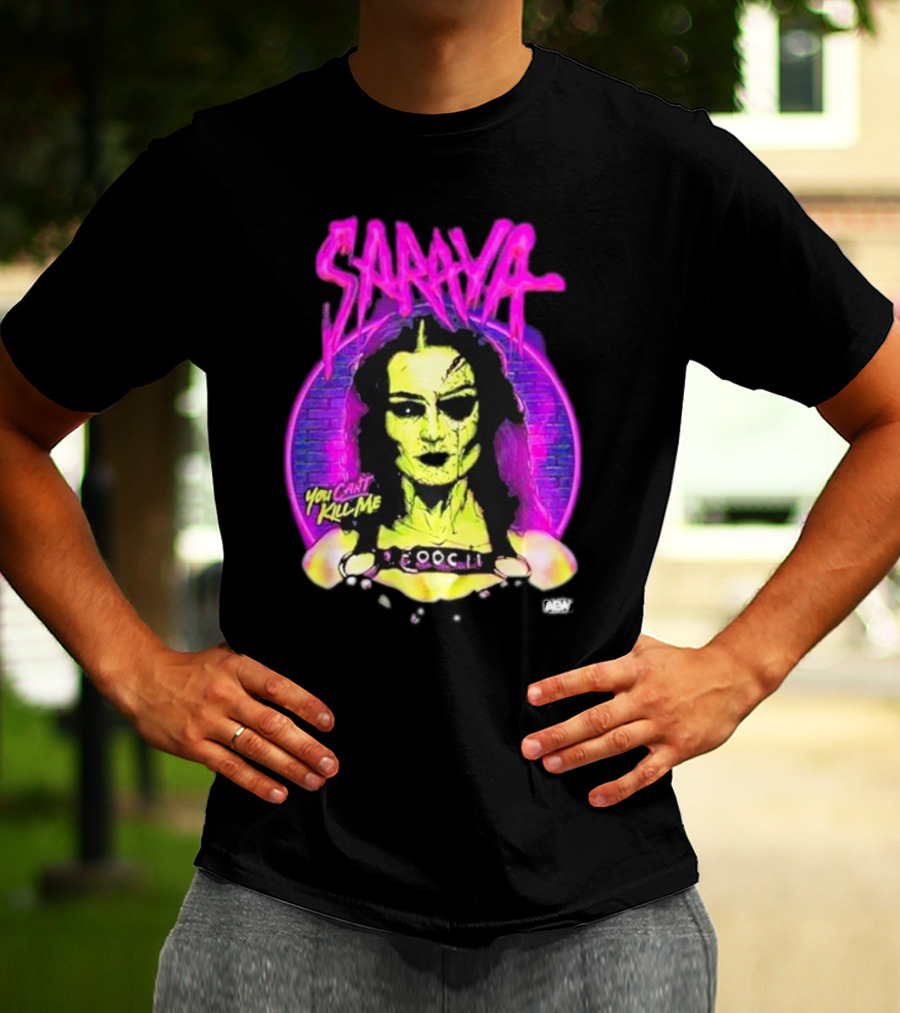 Saraya You Can't Kill Me Neon Halloween T-Shirt