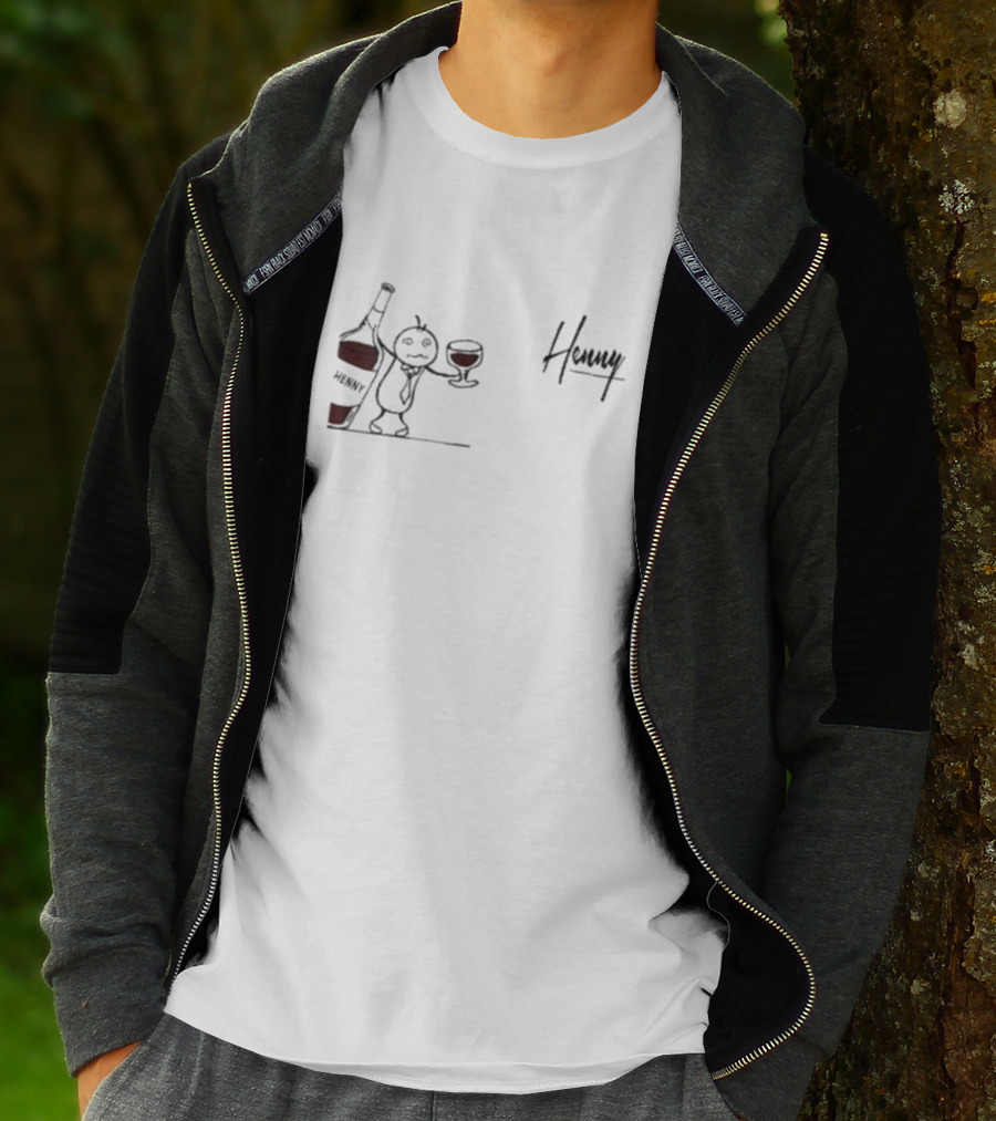 Henny Ma Bottle And Glass T-Shirt