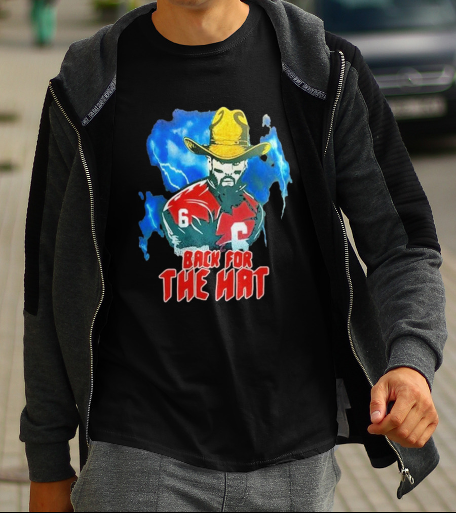 Back For The Hat Number 6 Cowboy Lightning T-Shirt