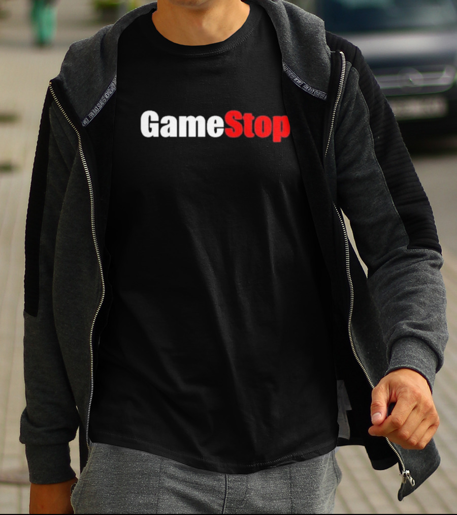 GameStop Classic Logo Black And Red Gaming T-Shirt