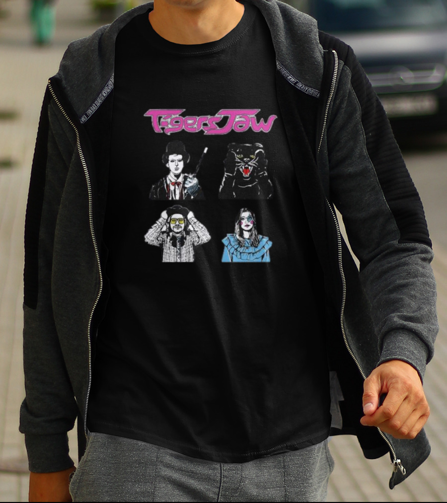 Tigers Jaw Hesitation Pop Culture Characters Panther T-Shirt