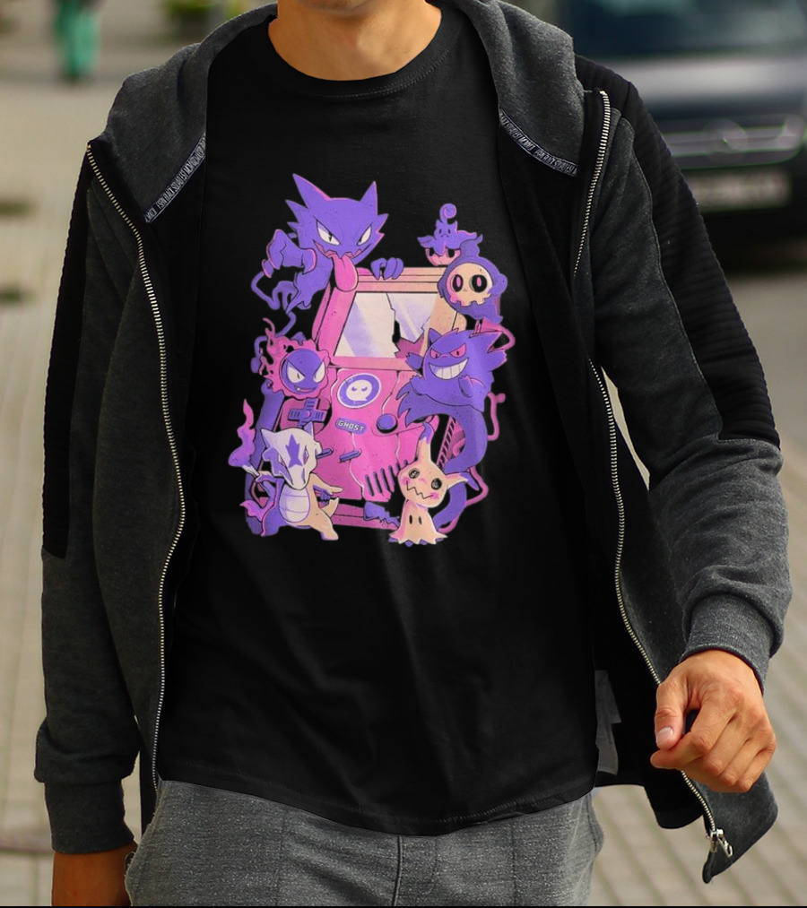 Pokemon Ghost Game Arcade T-Shirt