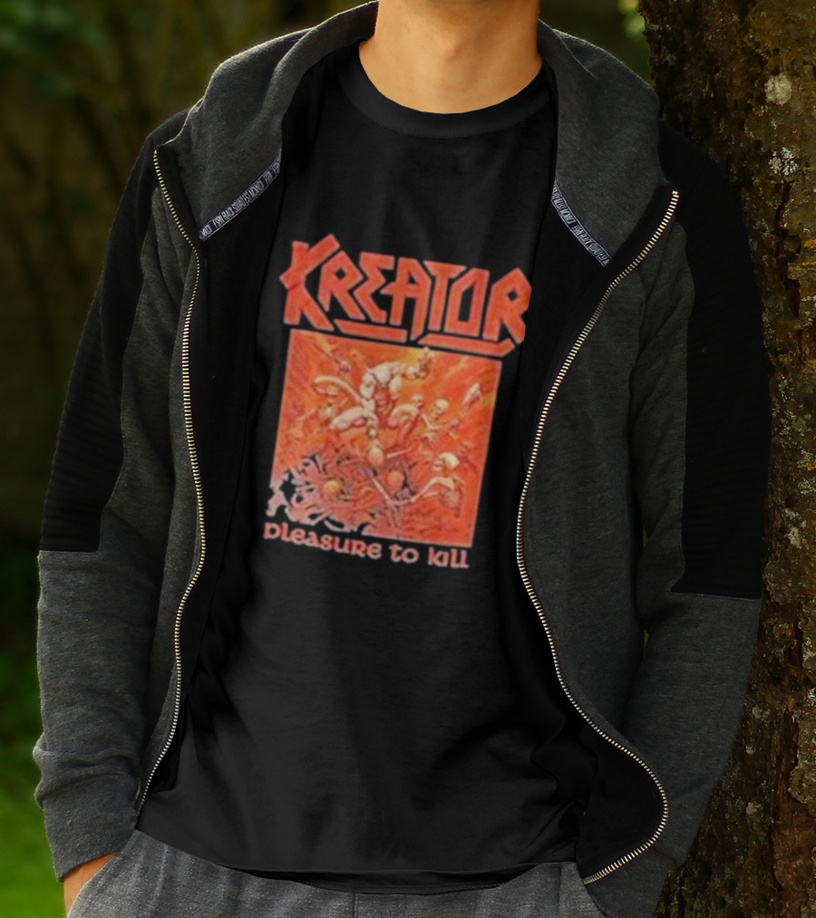 Kreator Pleasure To Kill Album Art Red T-Shirt