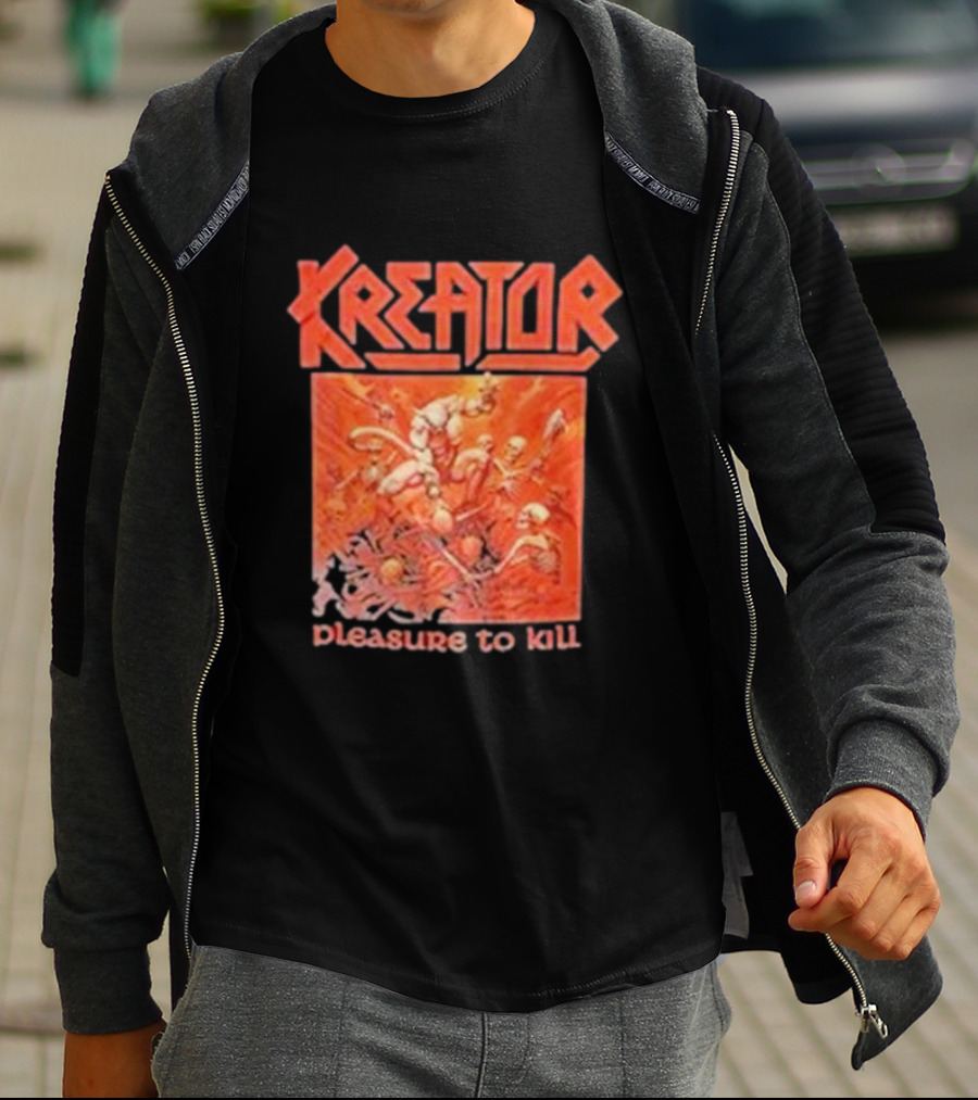 Kreator Pleasure To Kill Album Art Red T-Shirt
