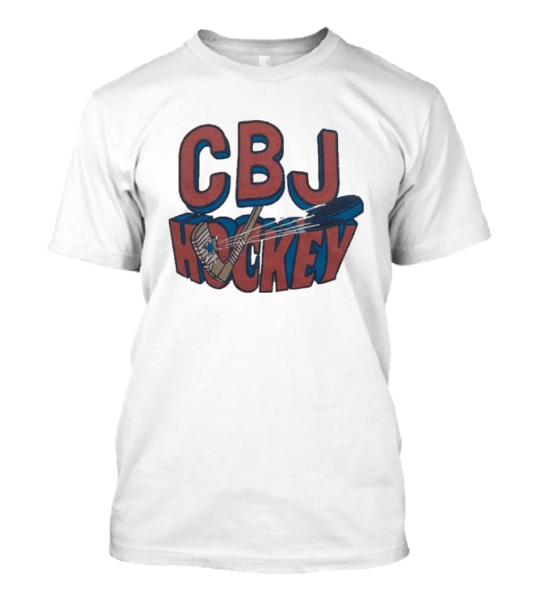CBJ Hockey Stick And Puck T-Shirt