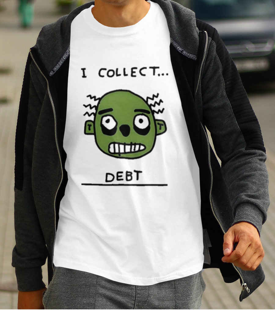 Zoe Bread Merch I Collect Debt Zombie Face T-Shirt