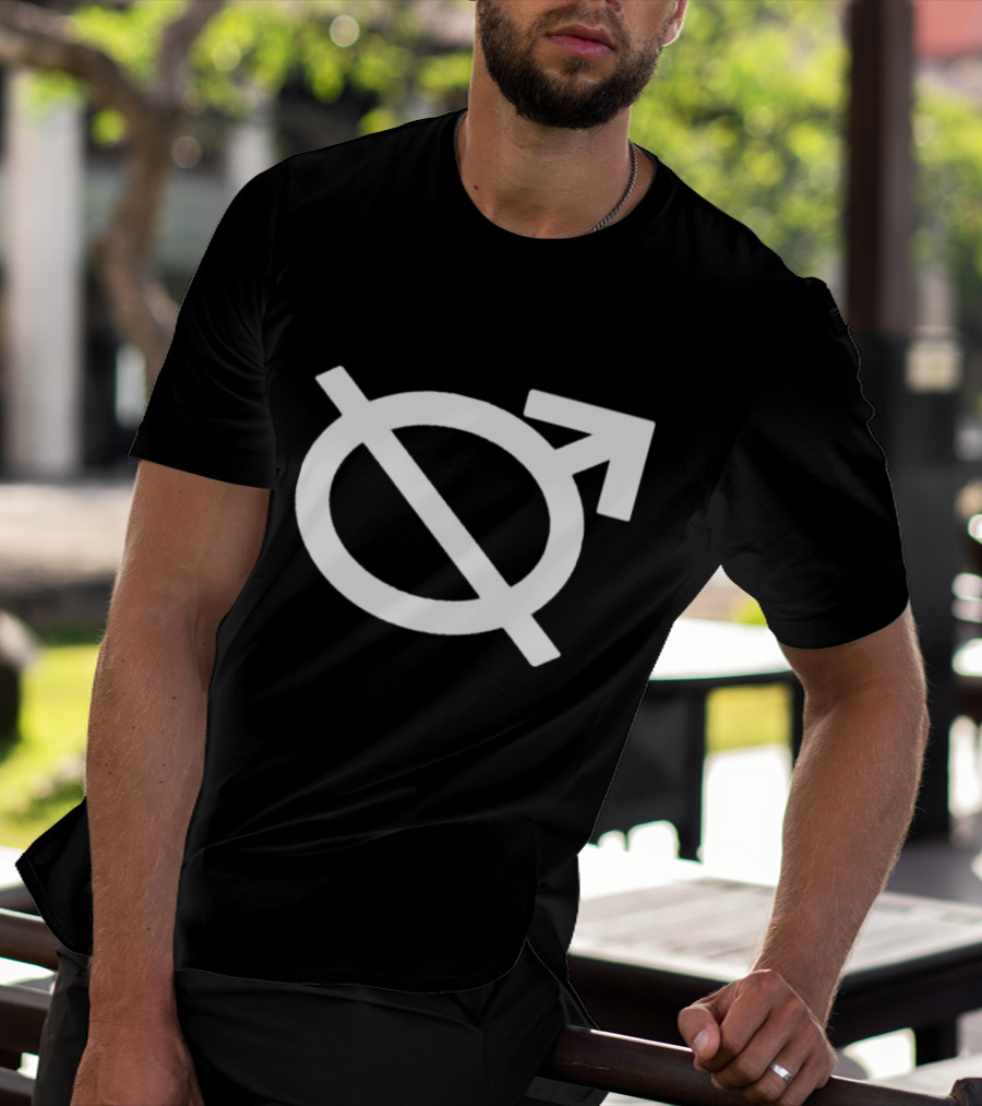 Hitsuji Goods Merch The VHS Doggy Mars Symbol Circle Arrow T-Shirt