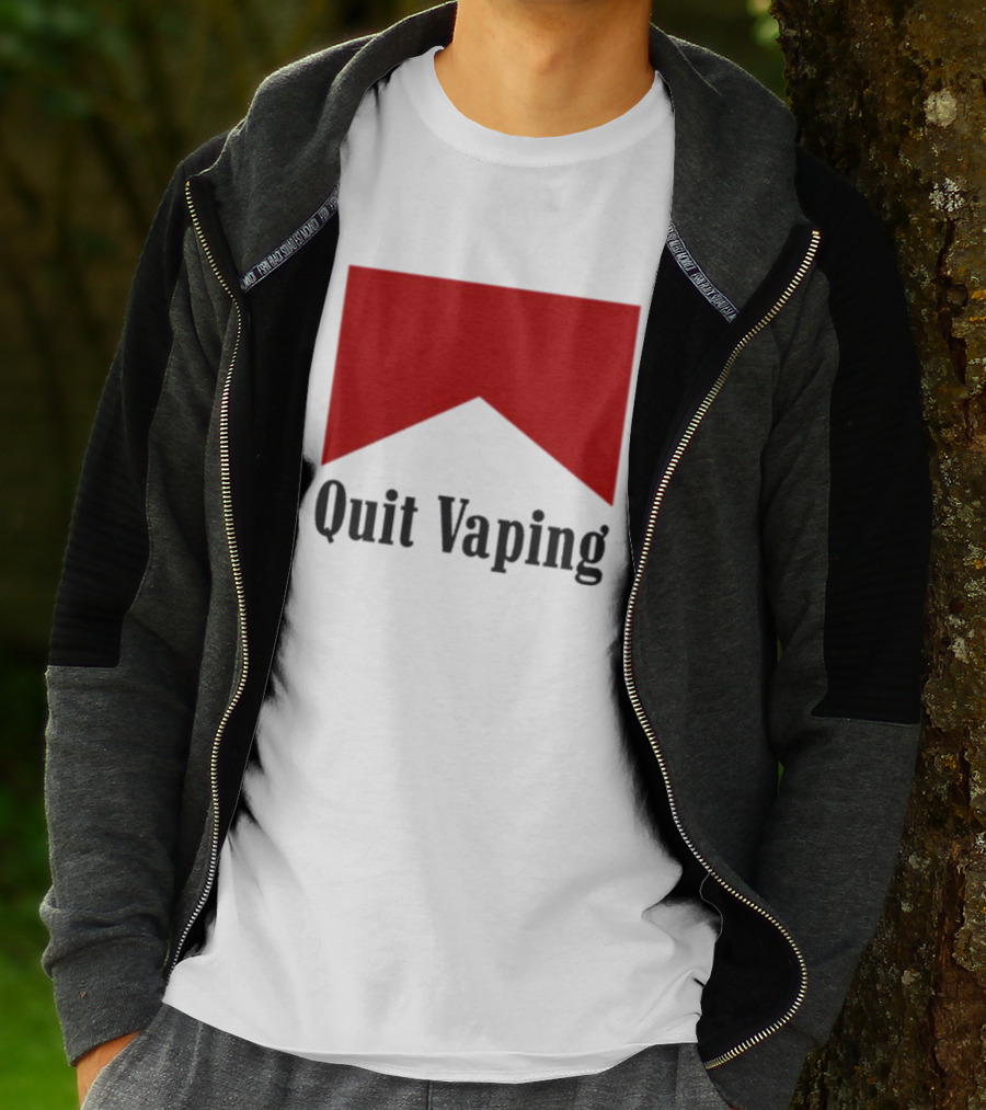 Marlboro Red Chevron Quit Vaping T-Shirt
